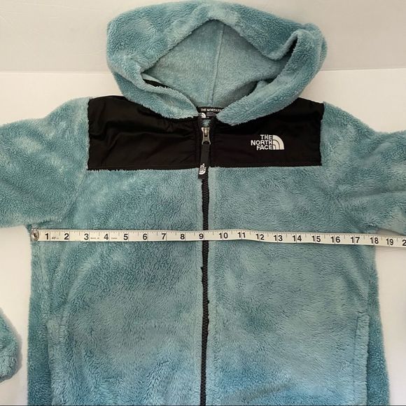 The North Face Girls Blue Hooded Fleece Jacket Size L - Picture 13 of 15